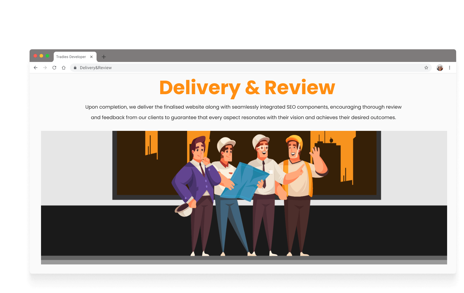 Delivery & Review Graphic