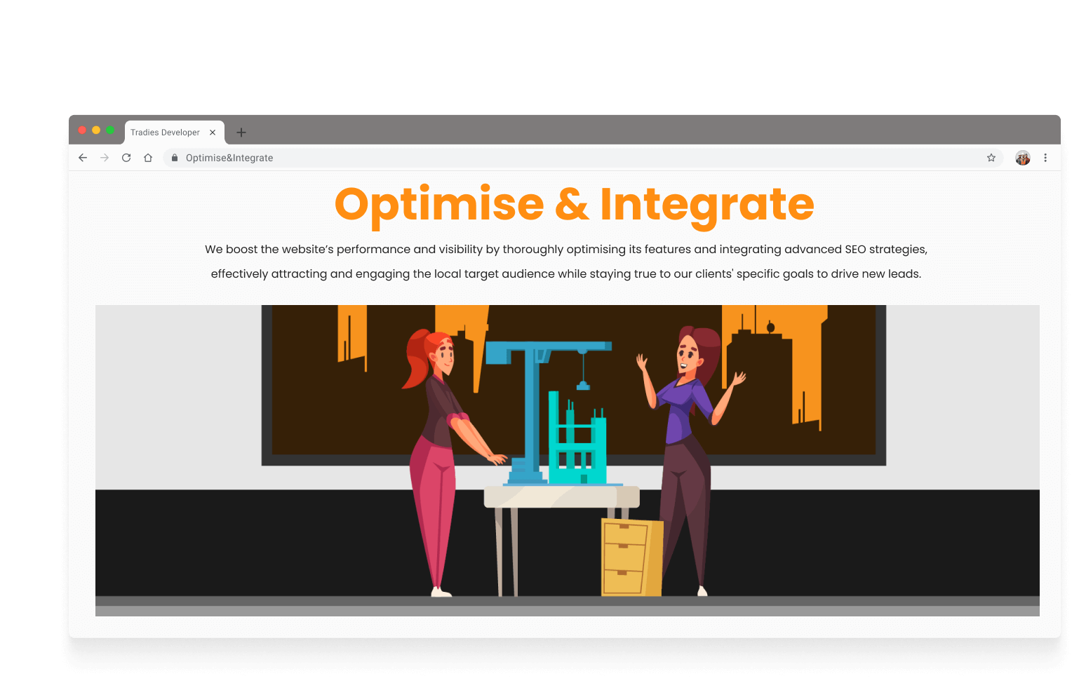 Optimise & Integrate Graphic